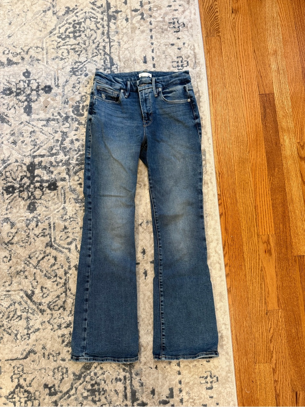 Good American Medium Blue Bootcut Jeans